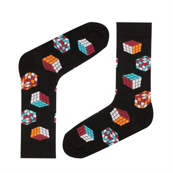 ÇorapCMC9362Rubik Küp Desenli Çorap